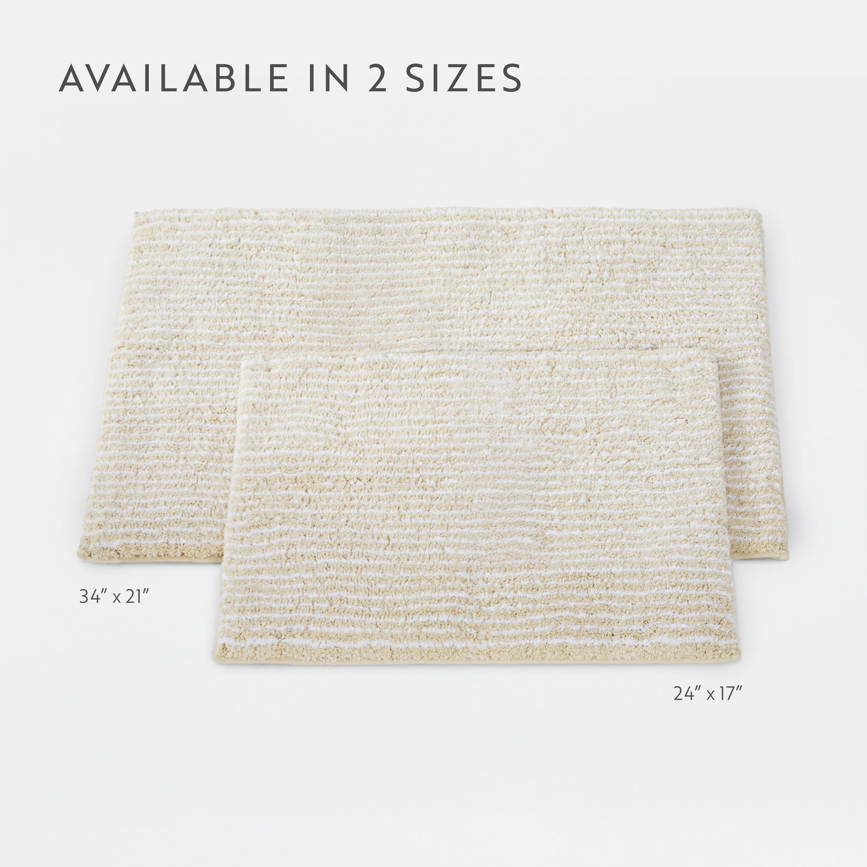100% Cotton Pin Striped Patterned Bath Mat - Image 79
