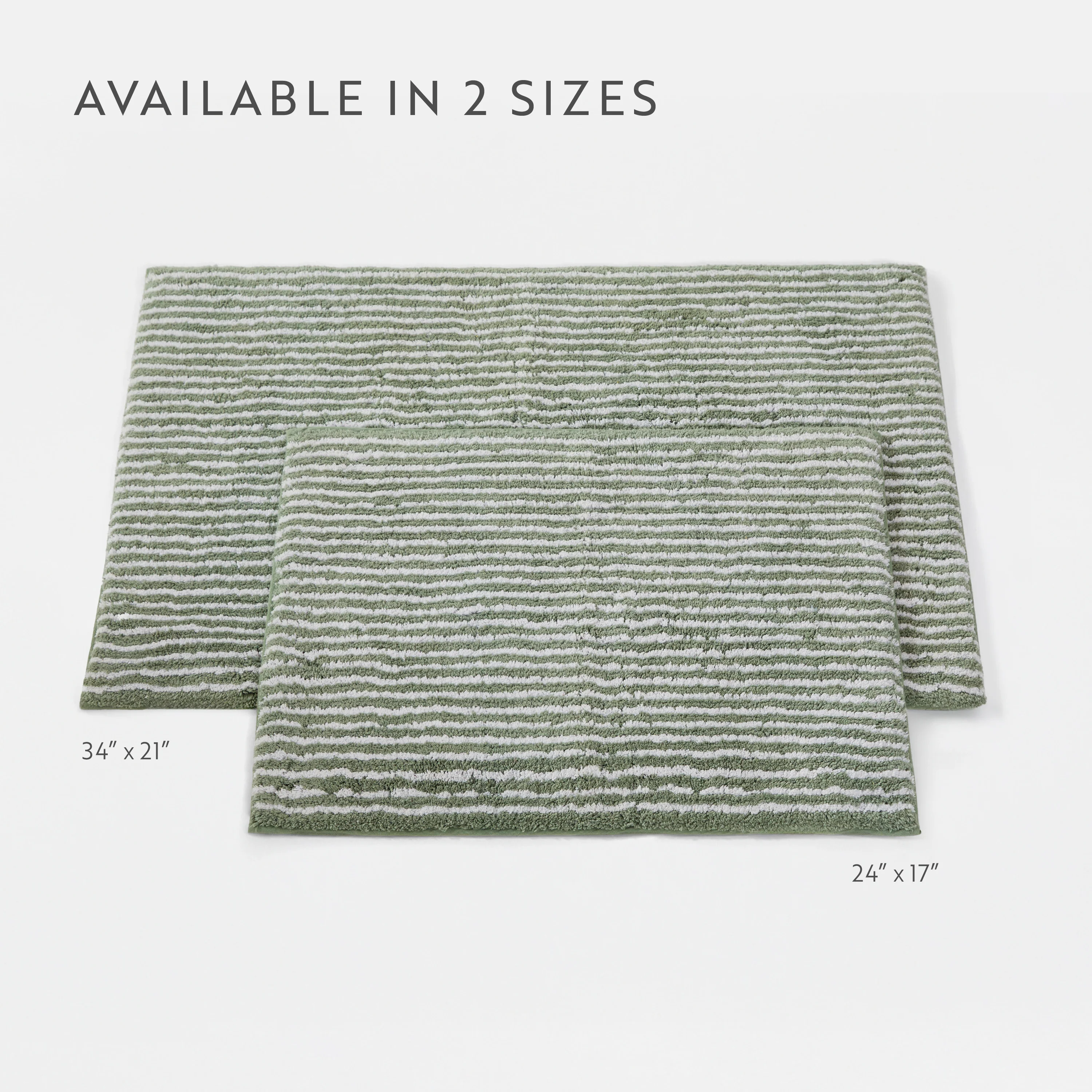 100% Cotton Pin Striped Patterned Bath Mat - Image 81