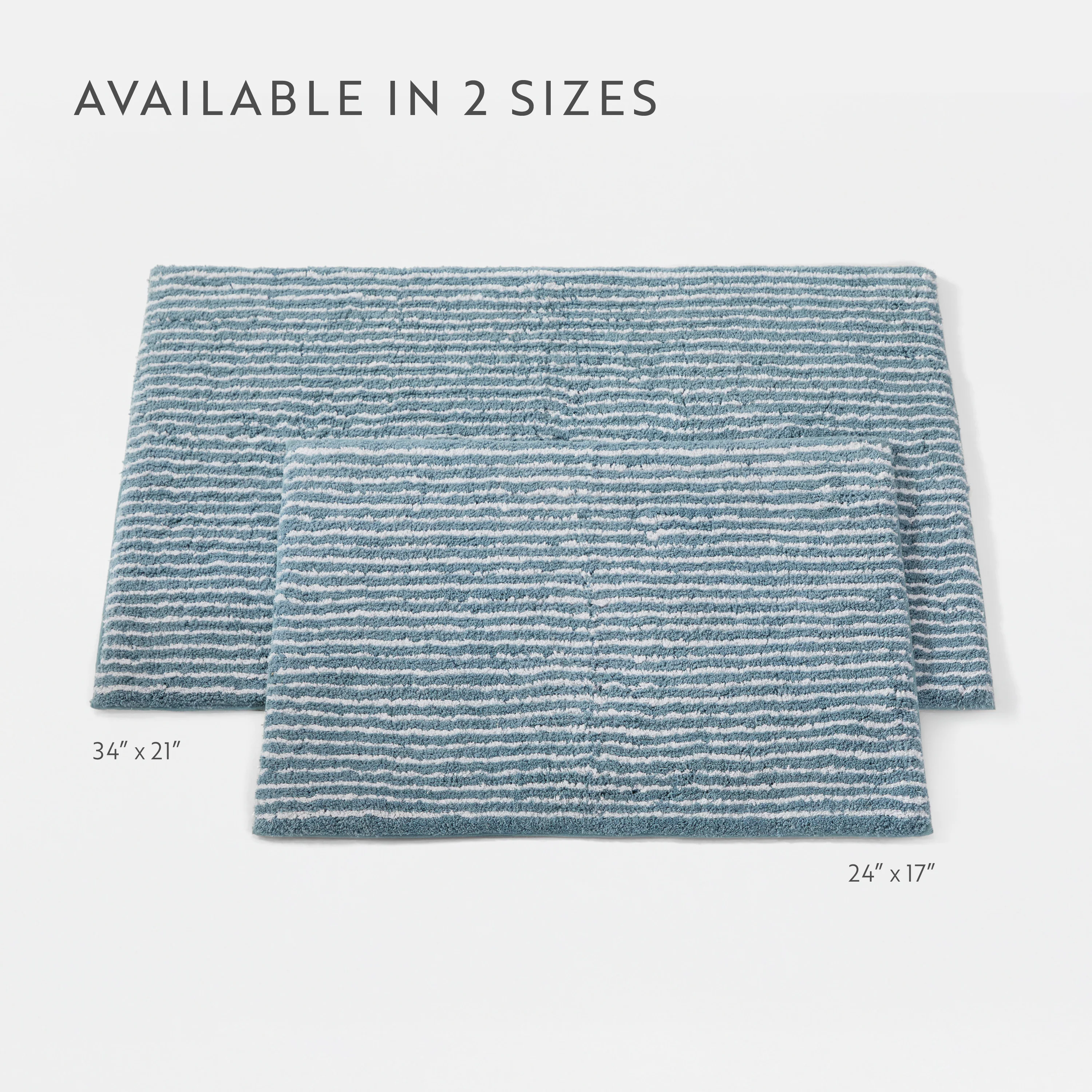 100% Cotton Pin Striped Patterned Bath Mat - Image 83