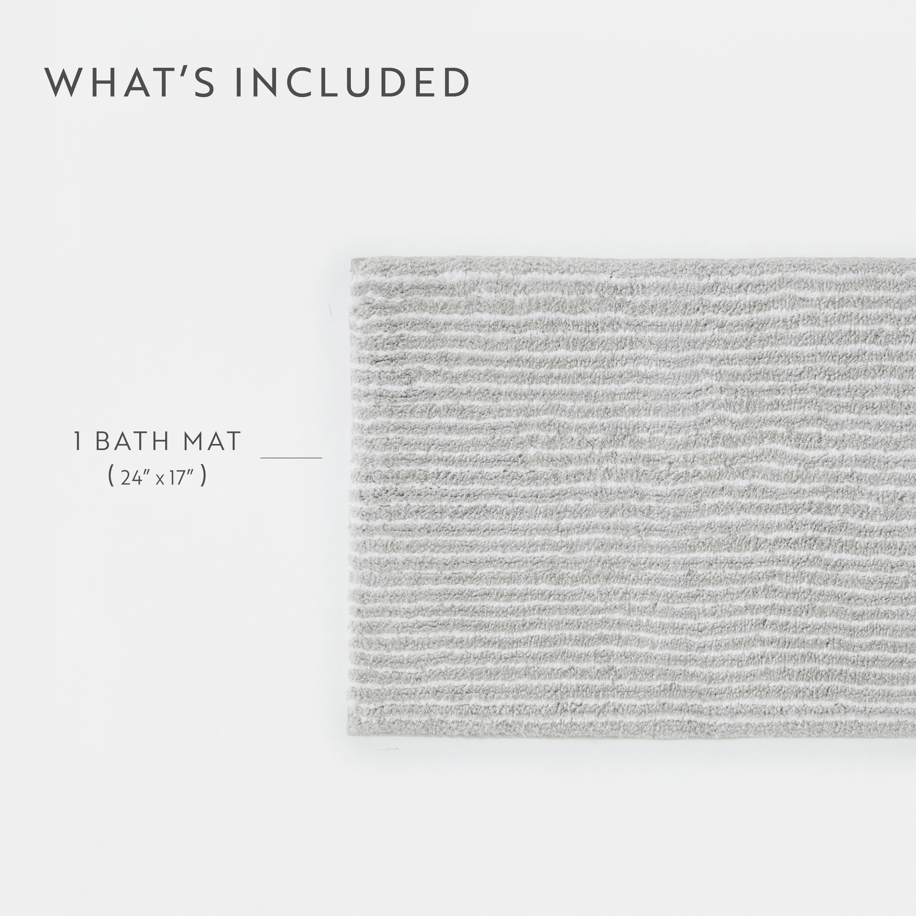 100% Cotton Pin Striped Patterned Bath Mat - Image 88