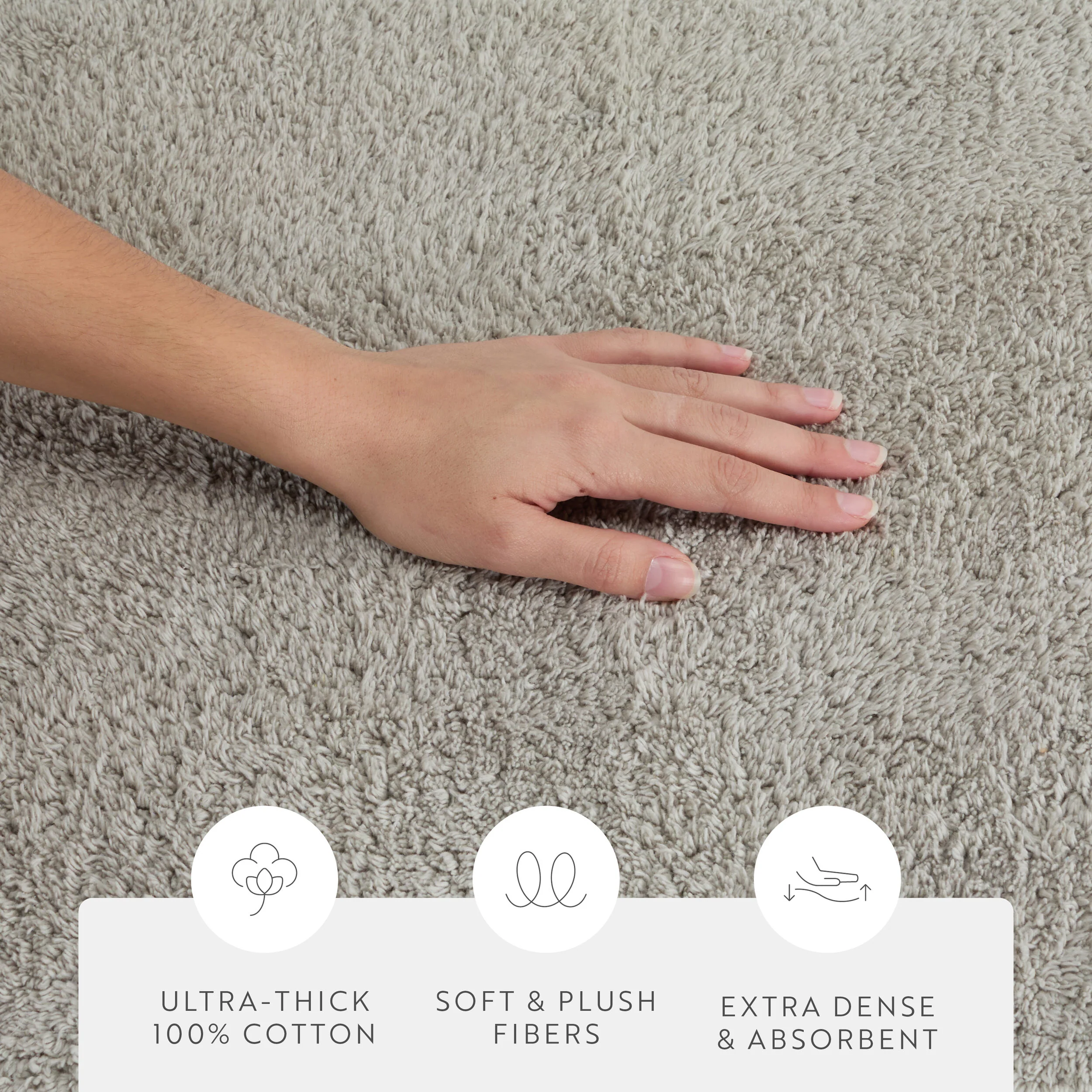 100% Cotton Plush & Loop Reversible Bath Mat - Image 120
