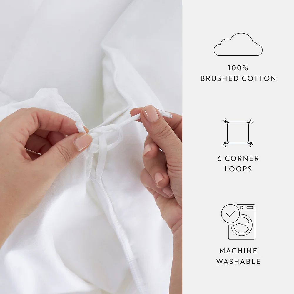100% Long Staple Cotton Duvet Insert + Free Cover - Image 21