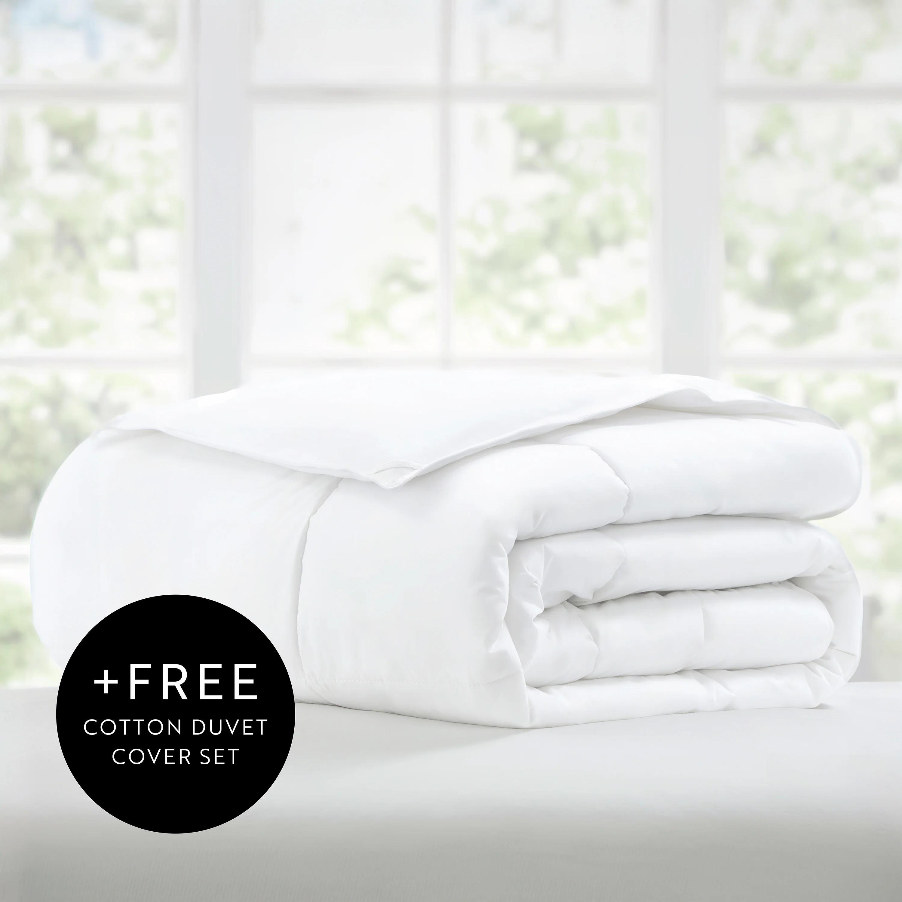 100% Long Staple Cotton Duvet Insert + Free Cover - Image 3