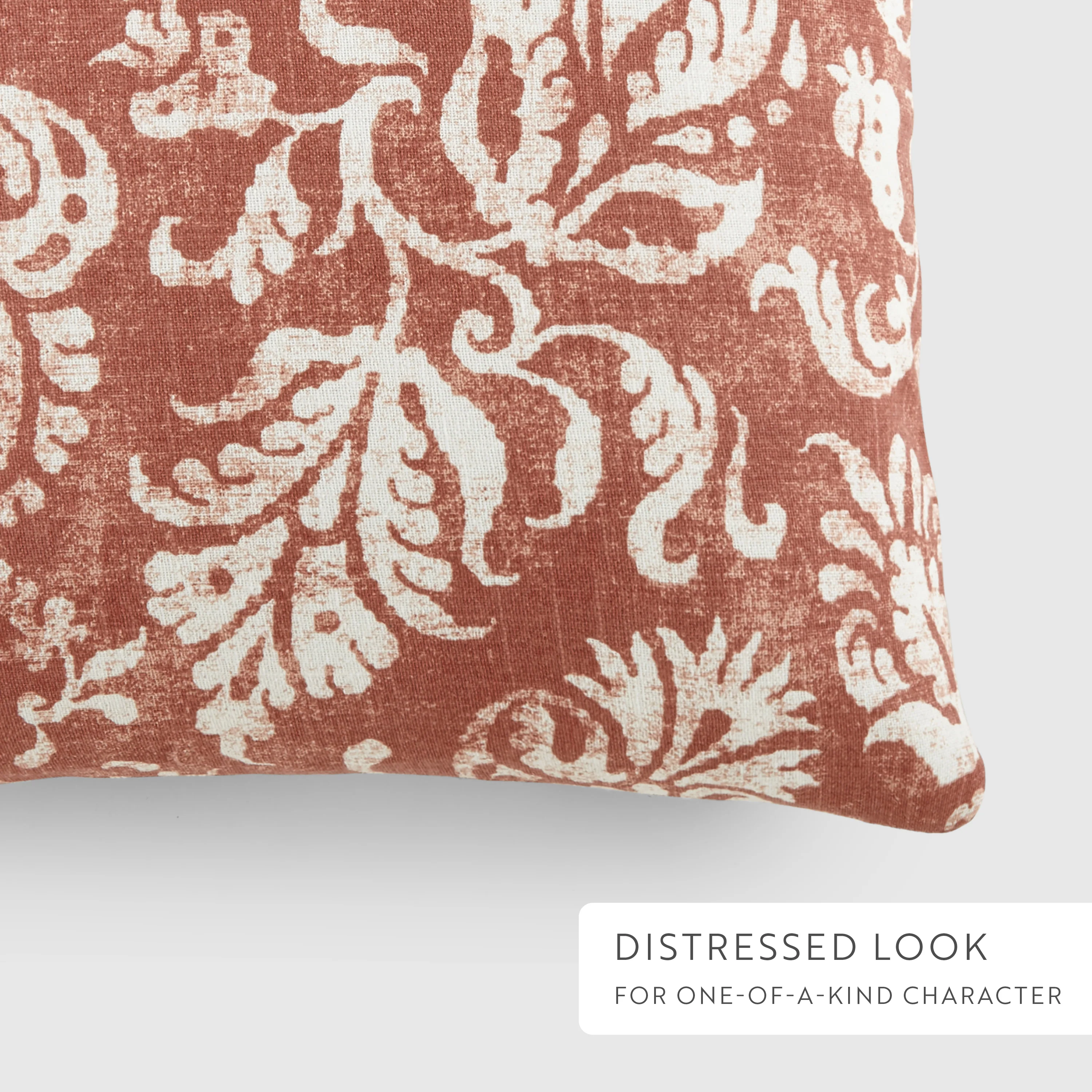2-Pack Distressed Floral Décor Throw Pillows - Image 25