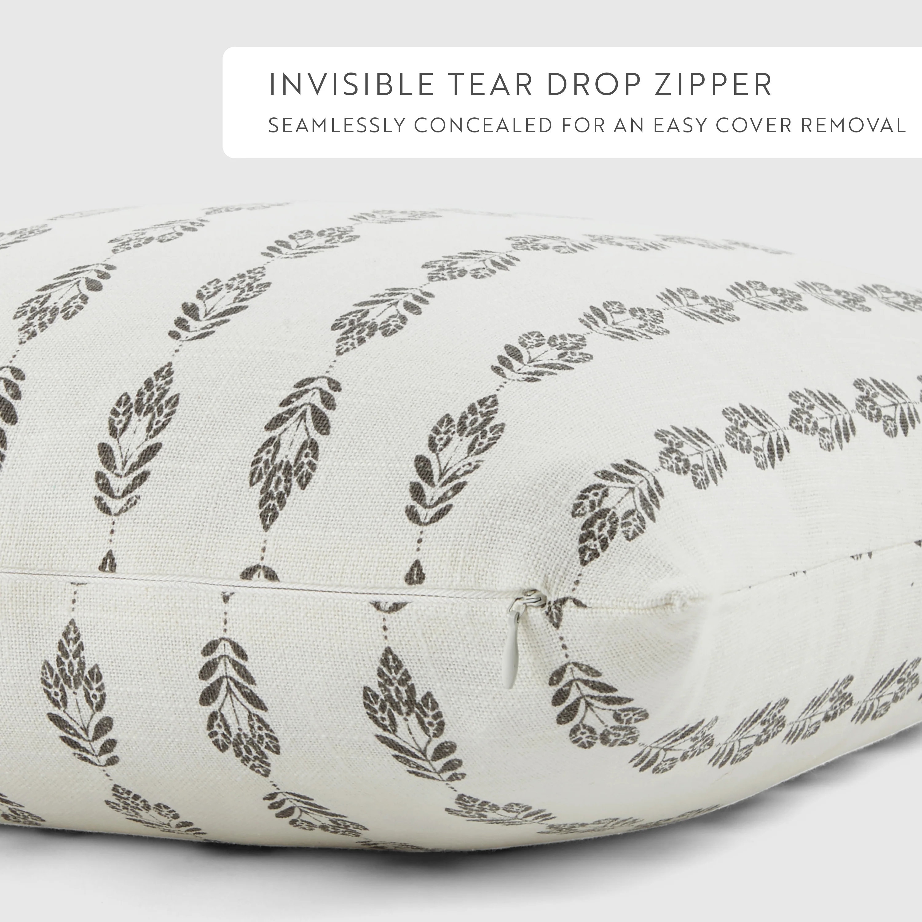 2-Pack Seed Stitch Knit With Folk Leaves Décor Throw Pillows - Image 4