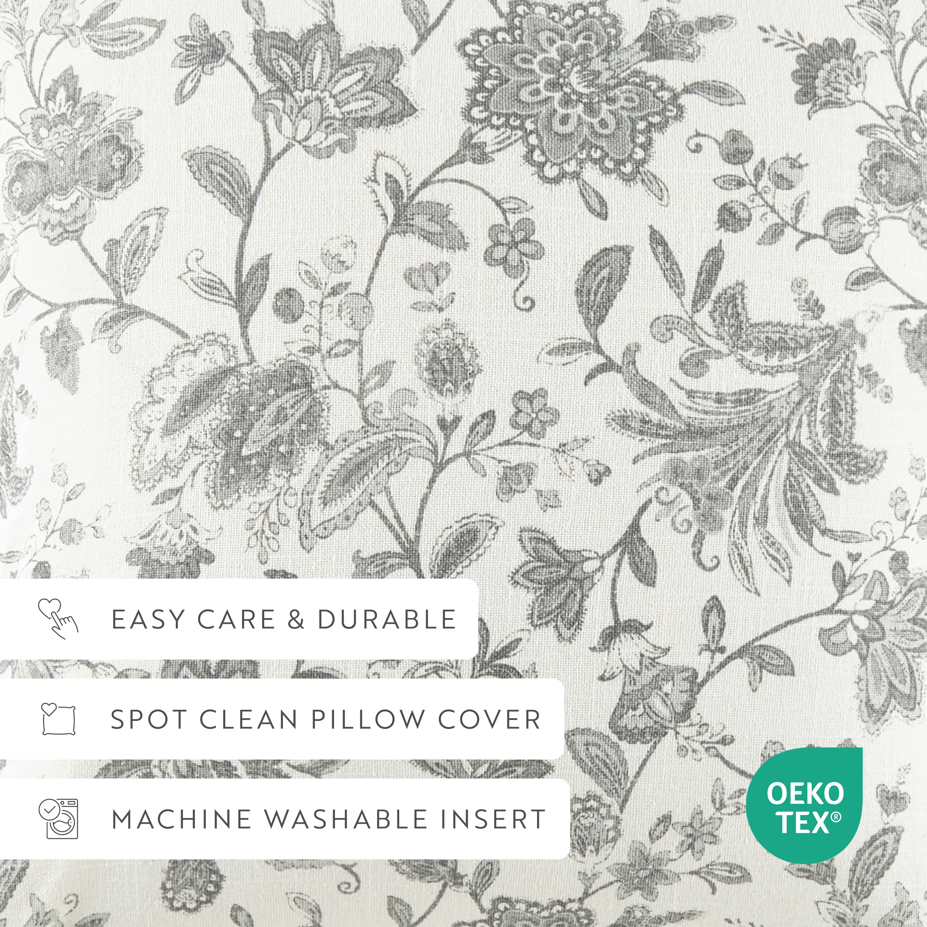 2-Pack Seed Stitch Knit With Jacobean Décor Throw Pillows - Image 6
