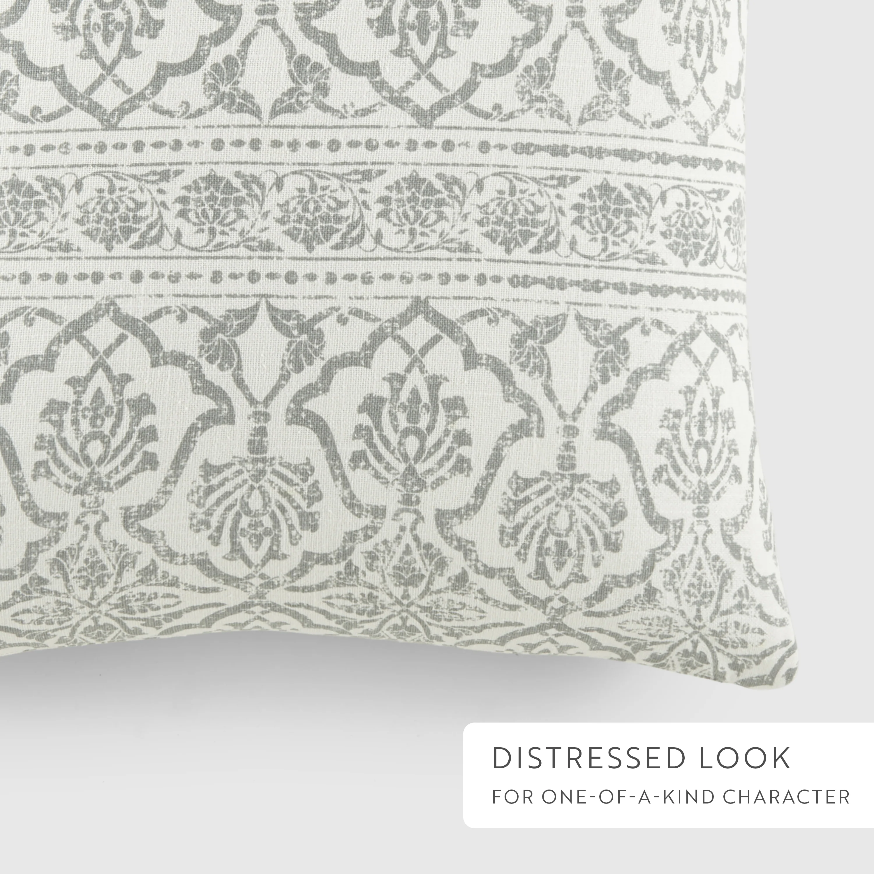 2-Pack Throw Pillows Seed Stitch Knit With Antique Floral - Image 13