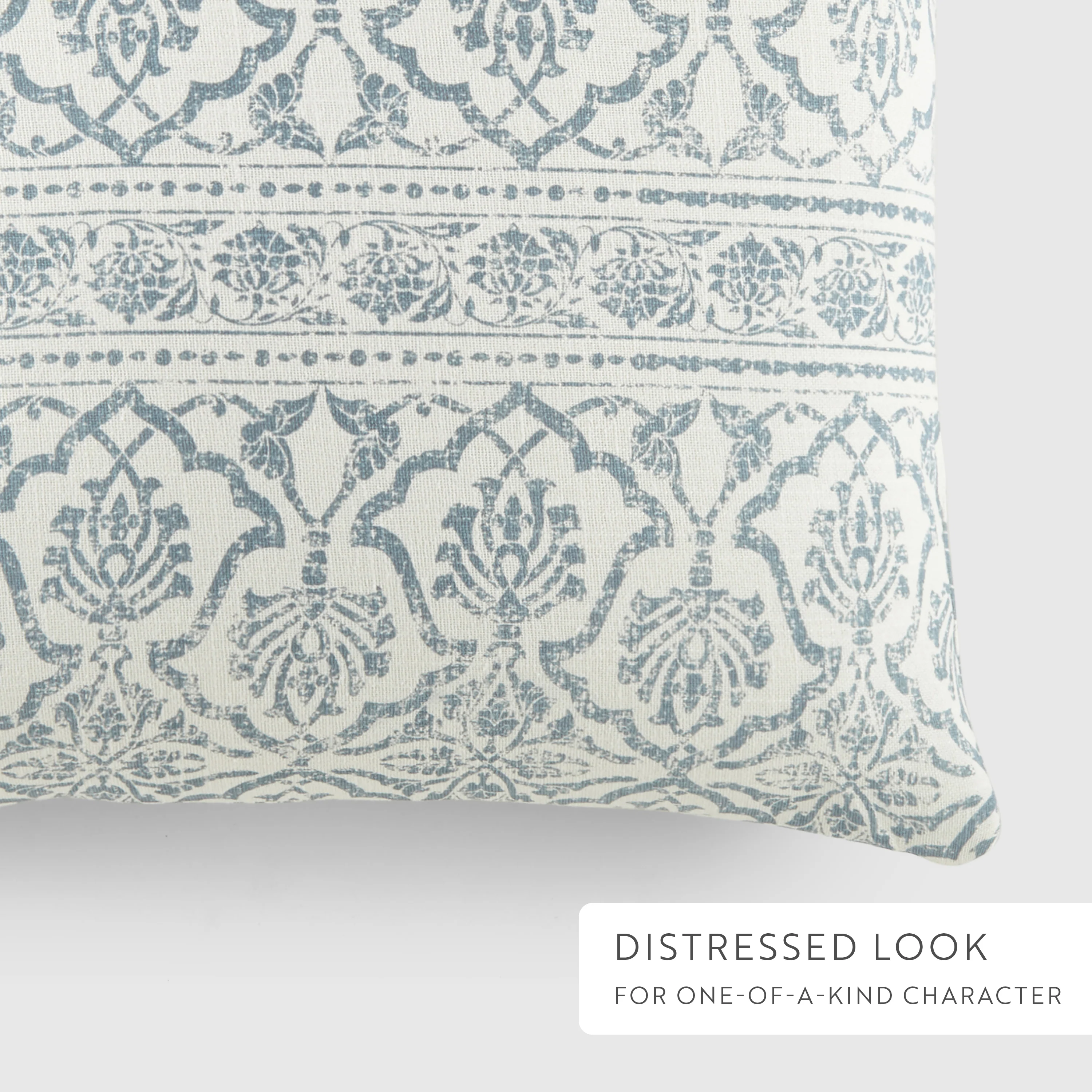 2-Pack Throw Pillows Seed Stitch Knit With Antique Floral - Image 14
