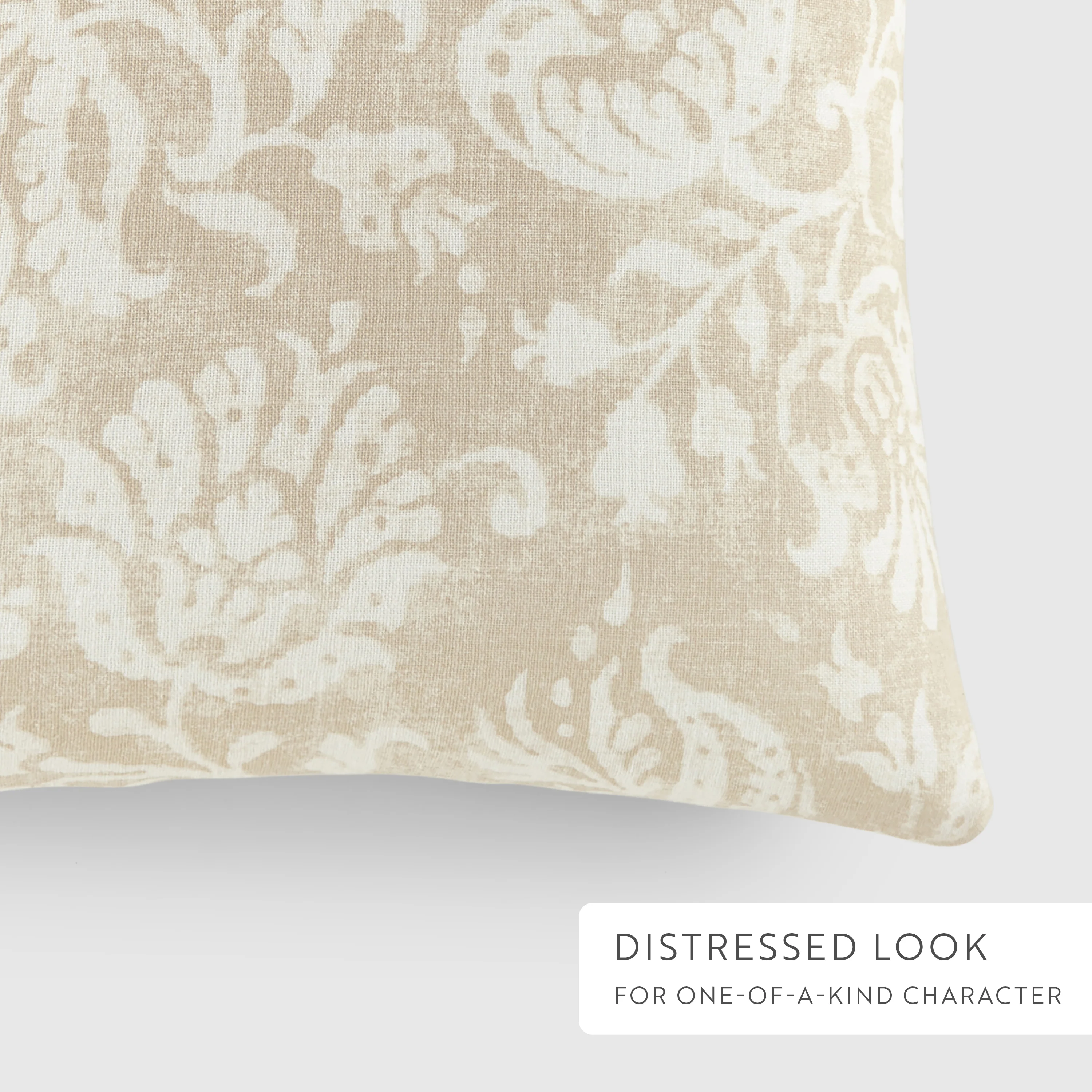 2-Pack Yarn-Dyed Bengal Stripe / Distressed Floral Décor Throw Pillows - Image 15