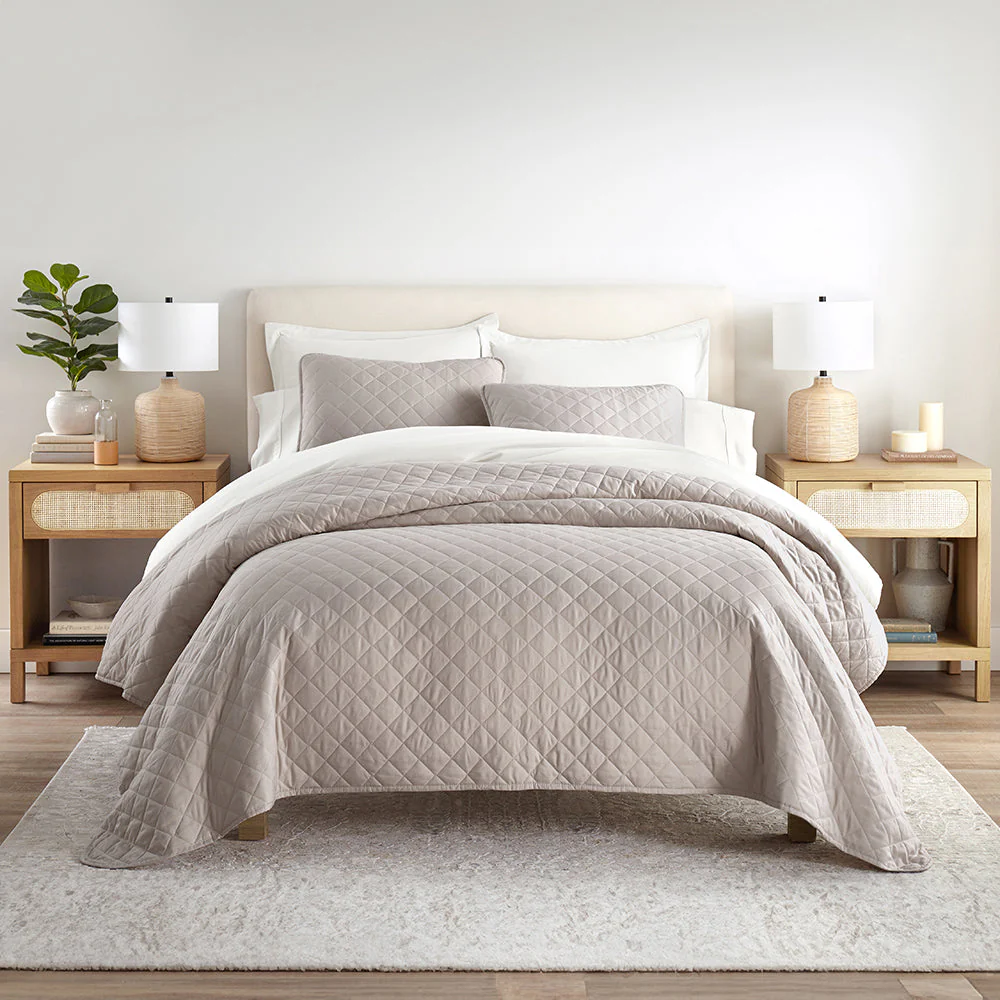 3-Piece Diamond Stitch Quilted Coverlet Set (Sale) - Image 15