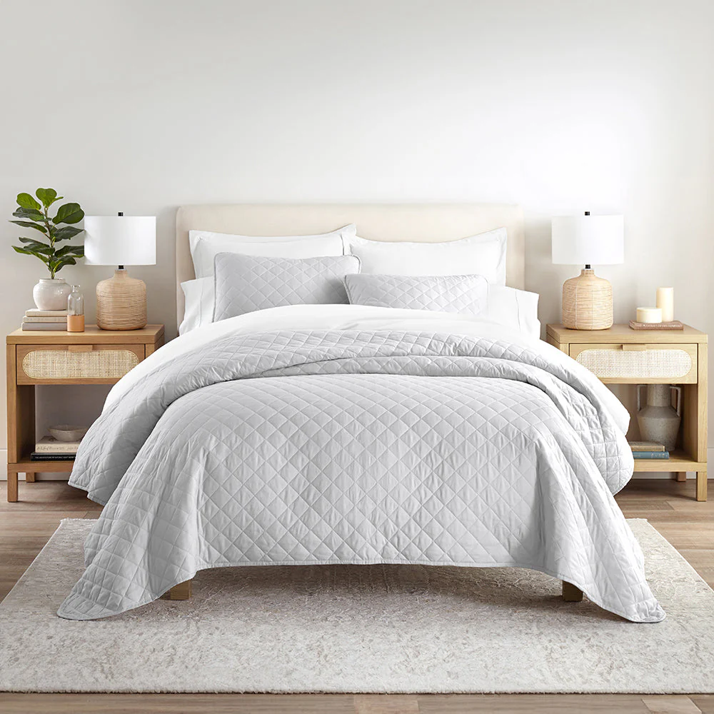 3-Piece Diamond Stitch Quilted Coverlet Set (Sale) - Image 16