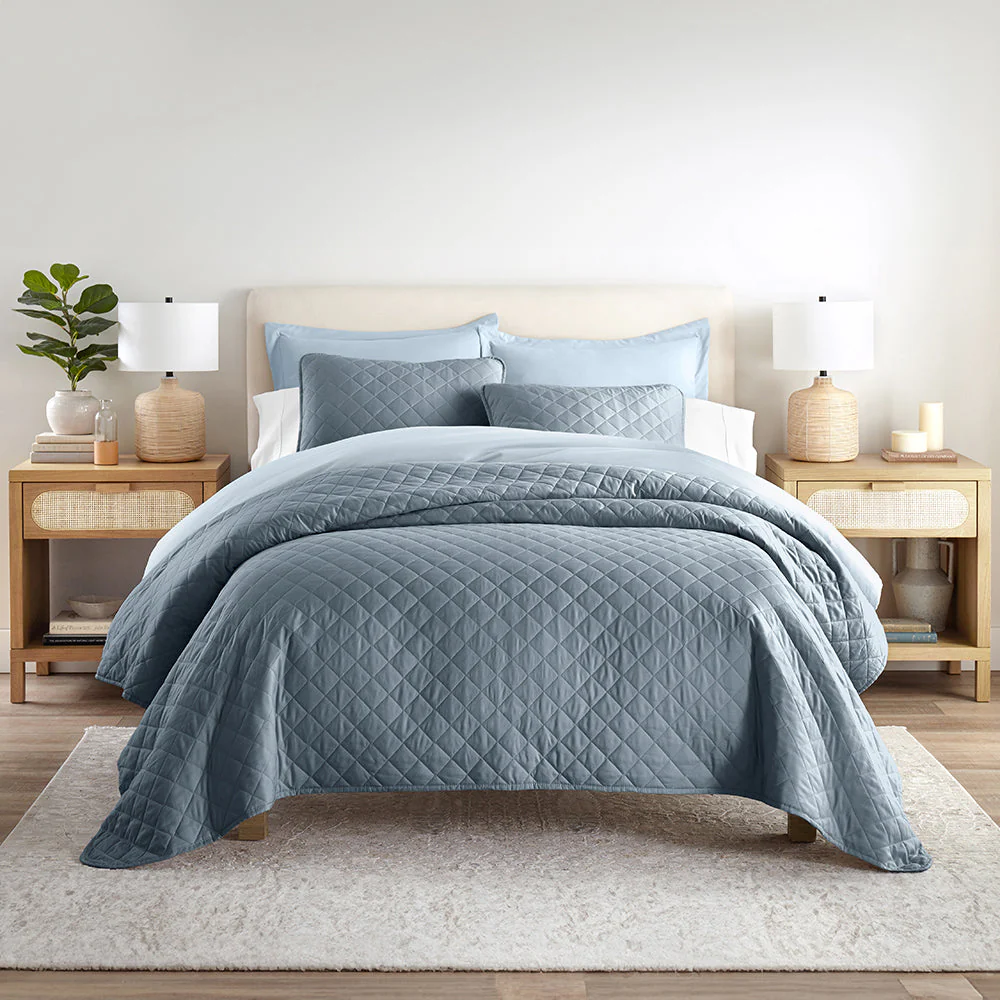 3-Piece Diamond Stitch Quilted Coverlet Set (Sale) - Image 18