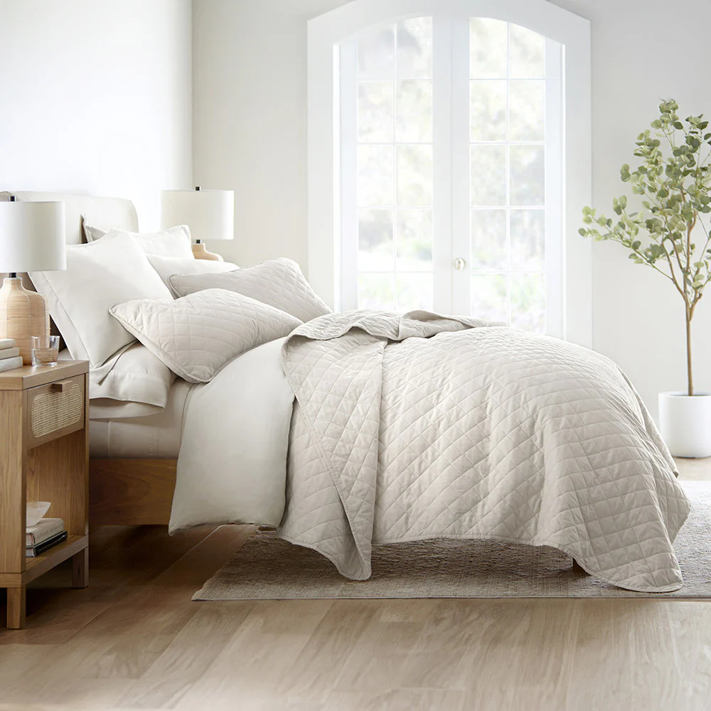 3-Piece Diamond Stitch Quilted Coverlet Set (Sale) - Image 19