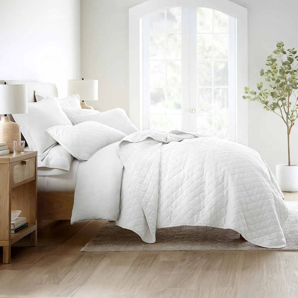 3-Piece Diamond Stitch Quilted Coverlet Set (Sale) - Image 20