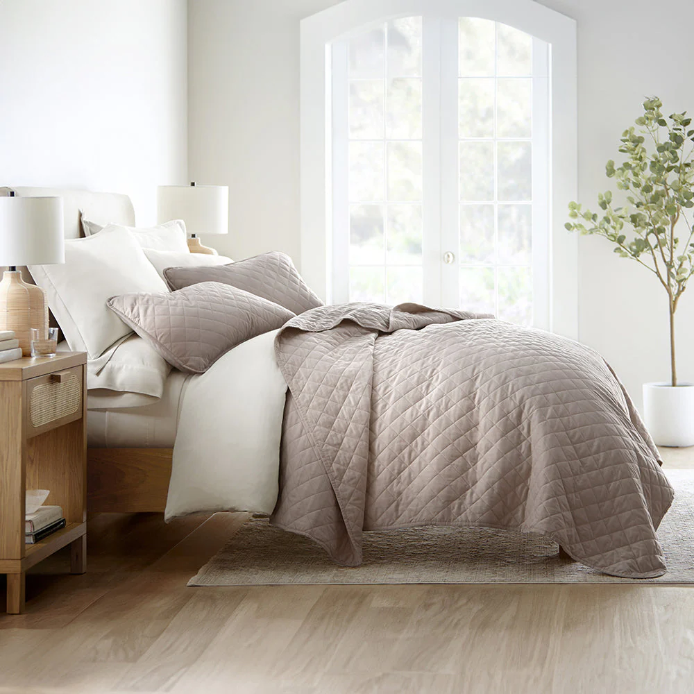3-Piece Diamond Stitch Quilted Coverlet Set (Sale) - Image 21