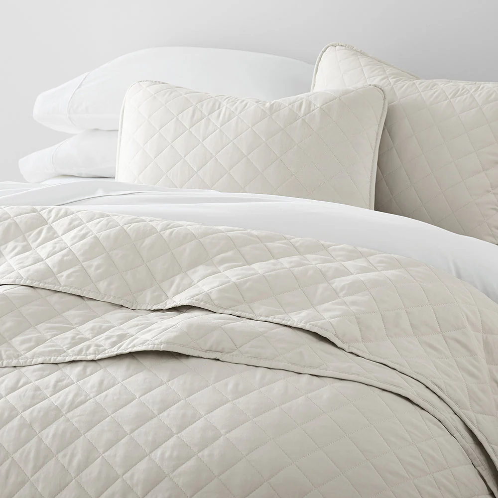 3-Piece Diamond Stitch Quilted Coverlet Set (Sale) - Image 25