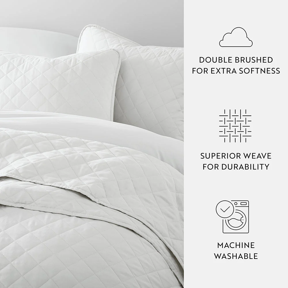 3-Piece Diamond Stitch Quilted Coverlet Set (Sale) - Image 44