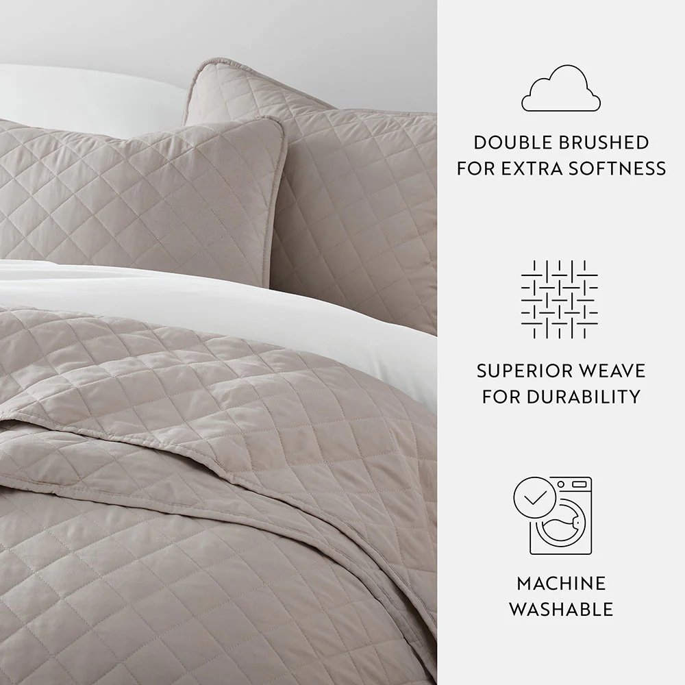 3-Piece Diamond Stitch Quilted Coverlet Set (Sale) - Image 45