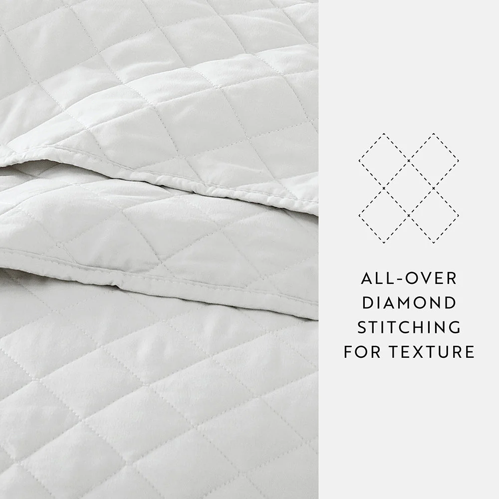 3-Piece Diamond Stitch Quilted Coverlet Set (Sale) - Image 50