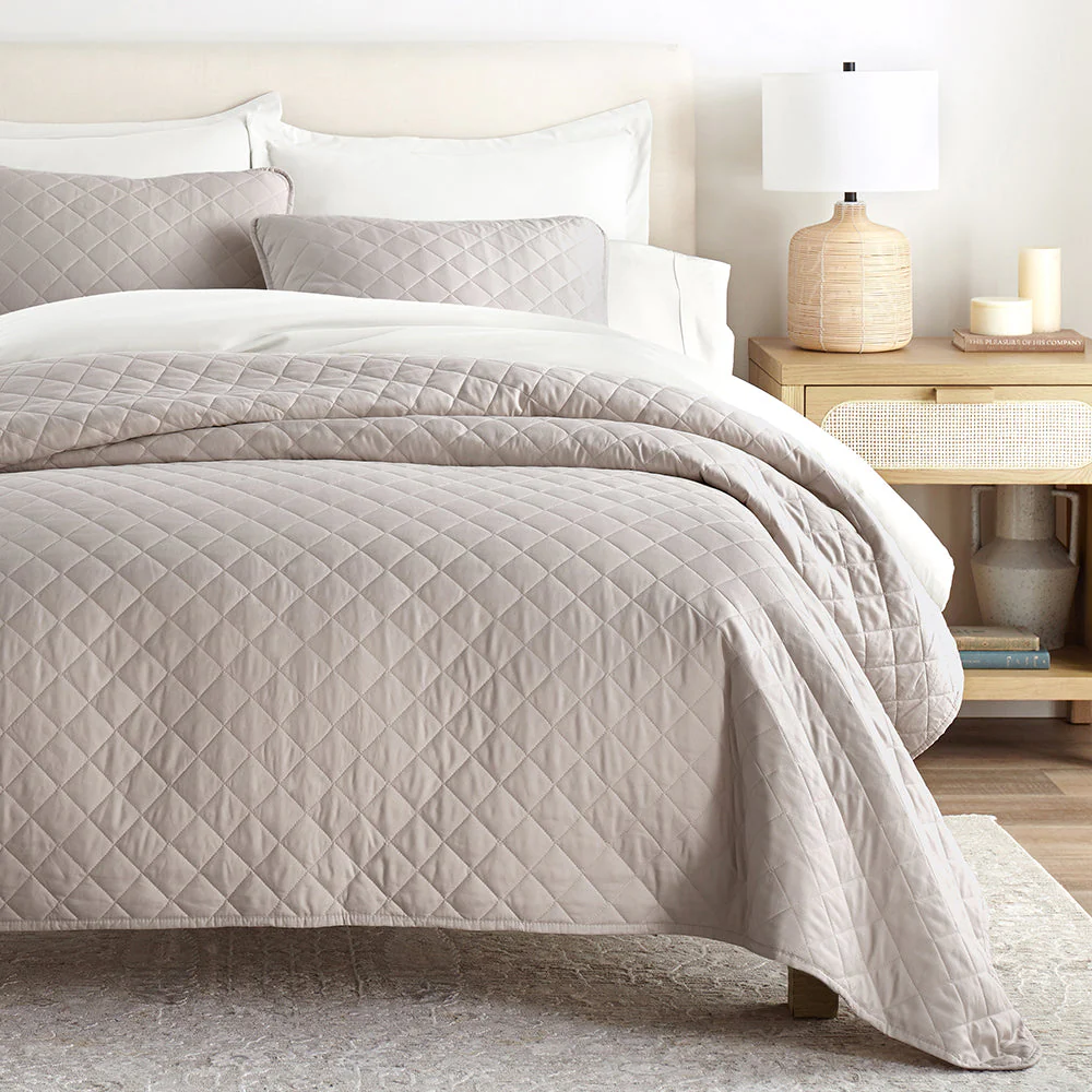 3-Piece Diamond Stitch Quilted Coverlet Set (Sale) - Image 9