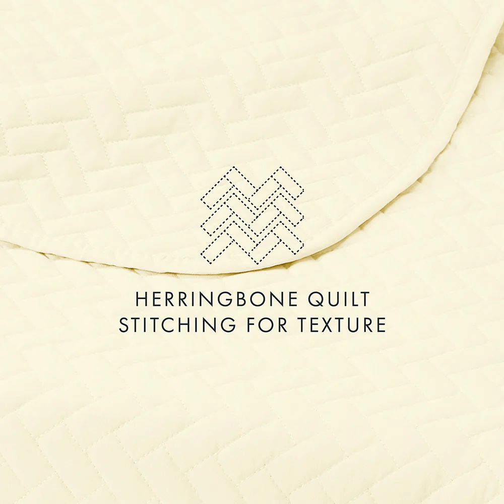 3-Piece Herringbone Quilted Coverlet Set - Image 34