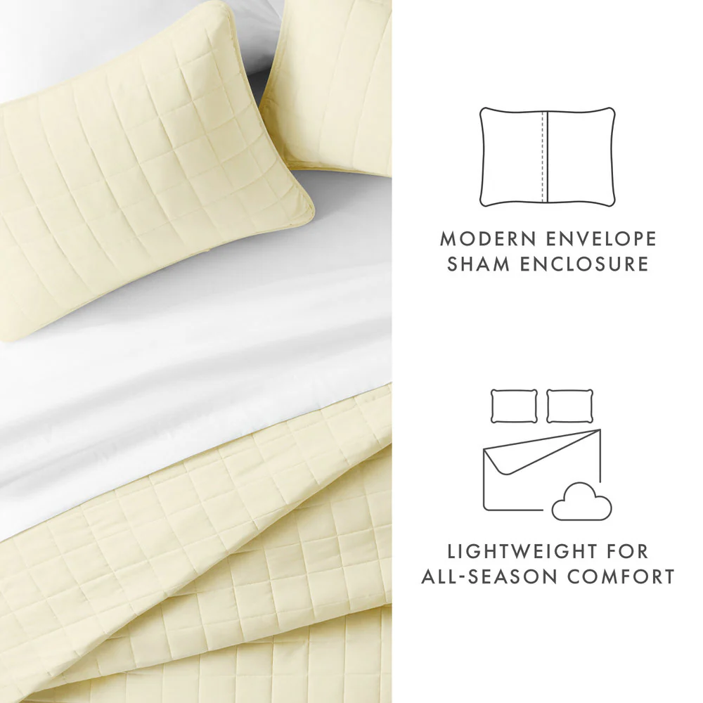 3-Piece Square Quilted Coverlet Set - Image 13