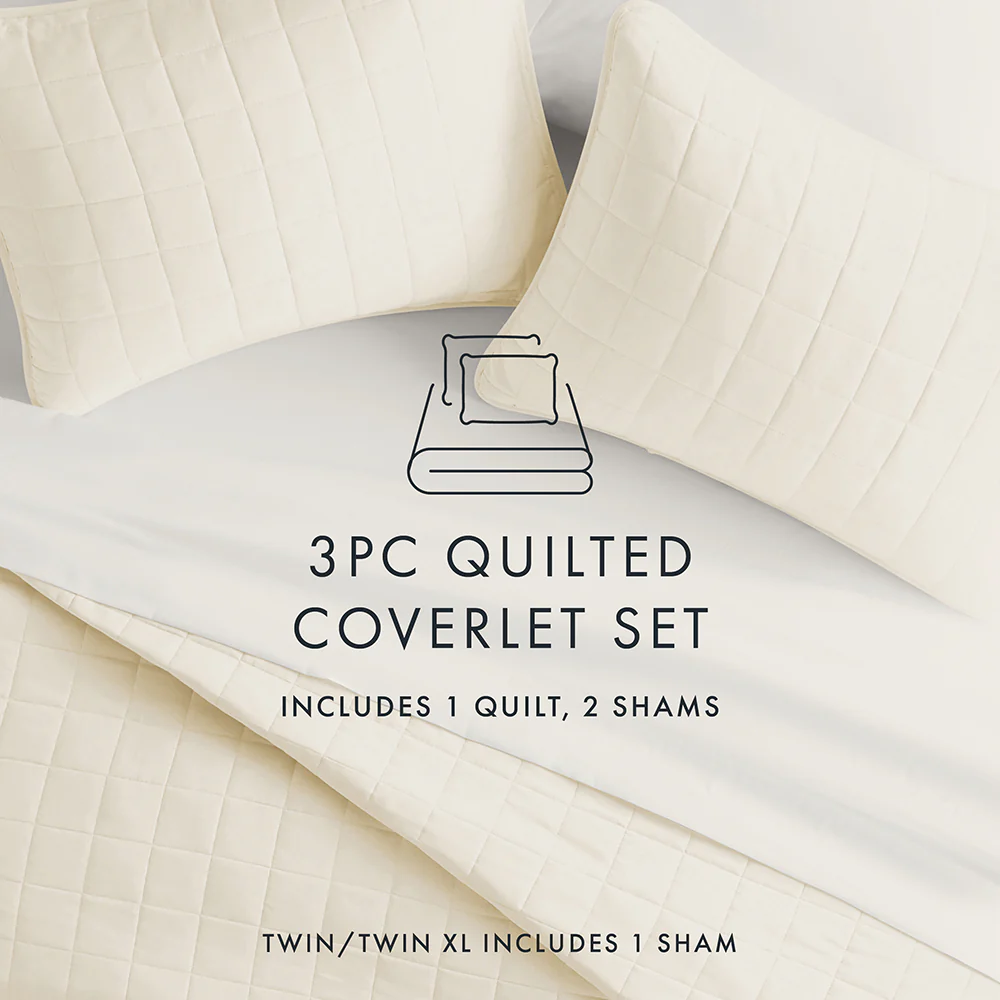 3-Piece Square Quilted Coverlet Set - Image 21