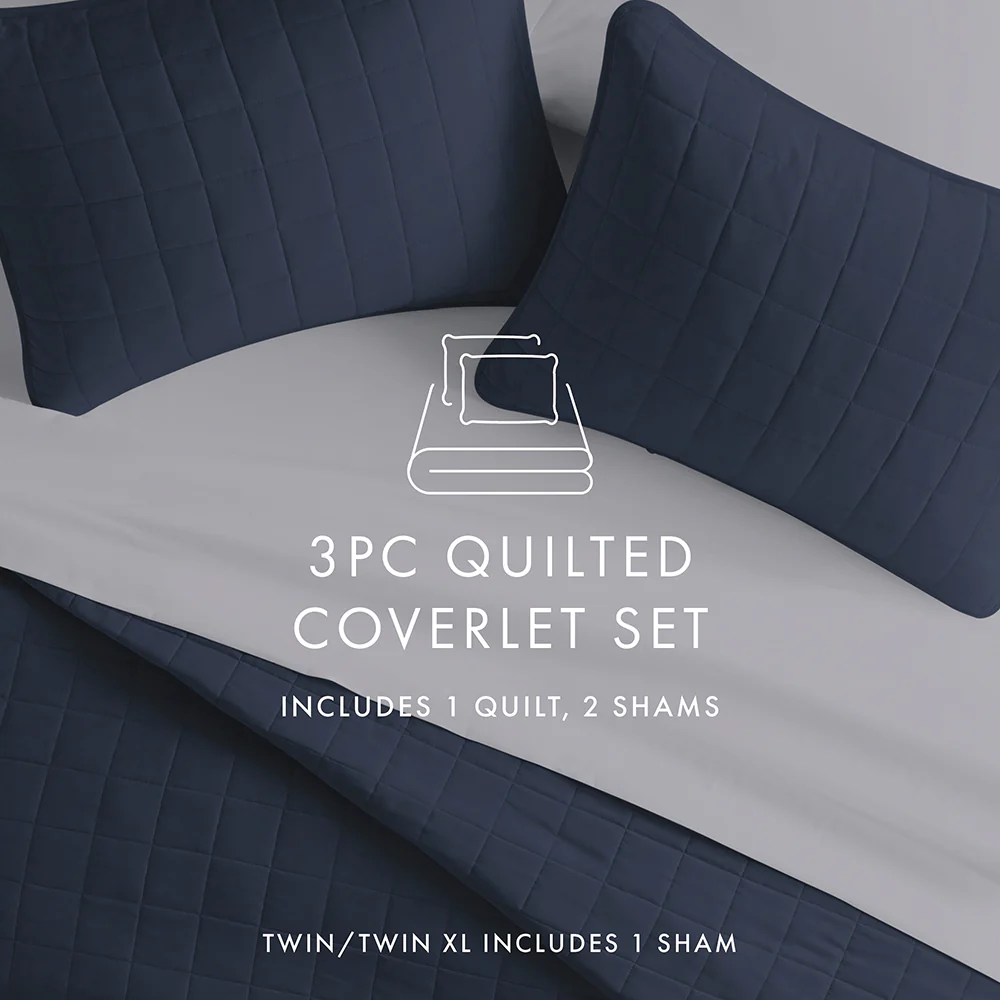 3-Piece Square Quilted Coverlet Set - Image 24
