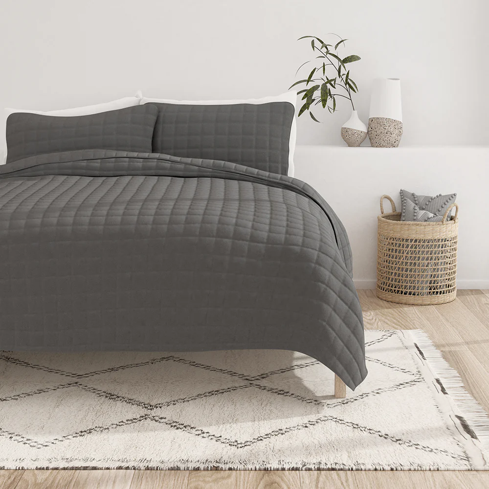 3-Piece Square Quilted Coverlet Set - Image 6