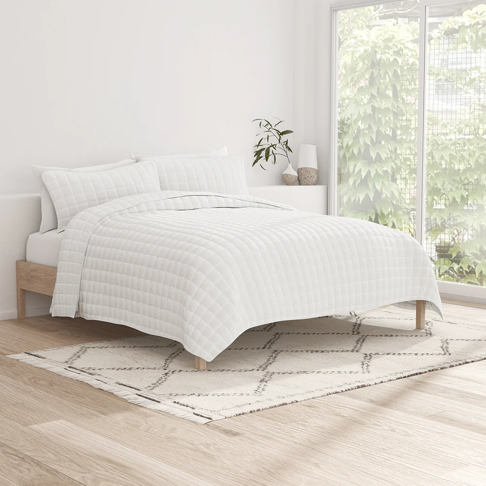 3-Piece Square Quilted Coverlet Set - Image 9