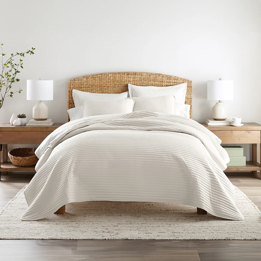 3-Piece Stripe Stitch Quilted Coverlet Set - Image 13