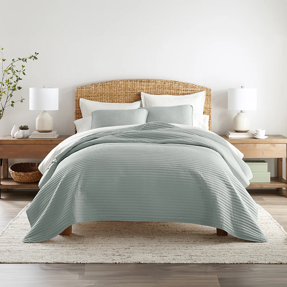 3-Piece Stripe Stitch Quilted Coverlet Set - Image 17