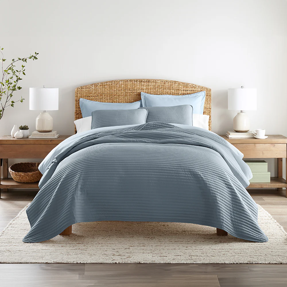 3-Piece Stripe Stitch Quilted Coverlet Set - Image 18