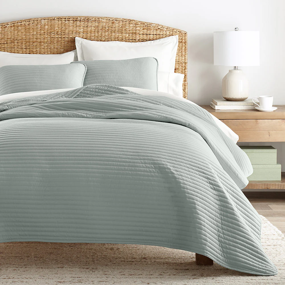 3-Piece Stripe Stitch Quilted Coverlet Set (Sale) - Image 12