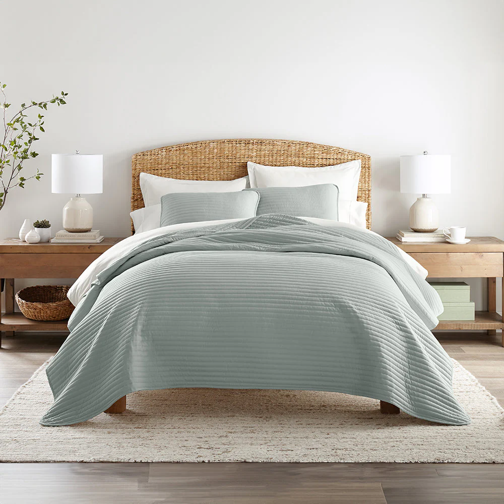 3-Piece Stripe Stitch Quilted Coverlet Set (Sale) - Image 18