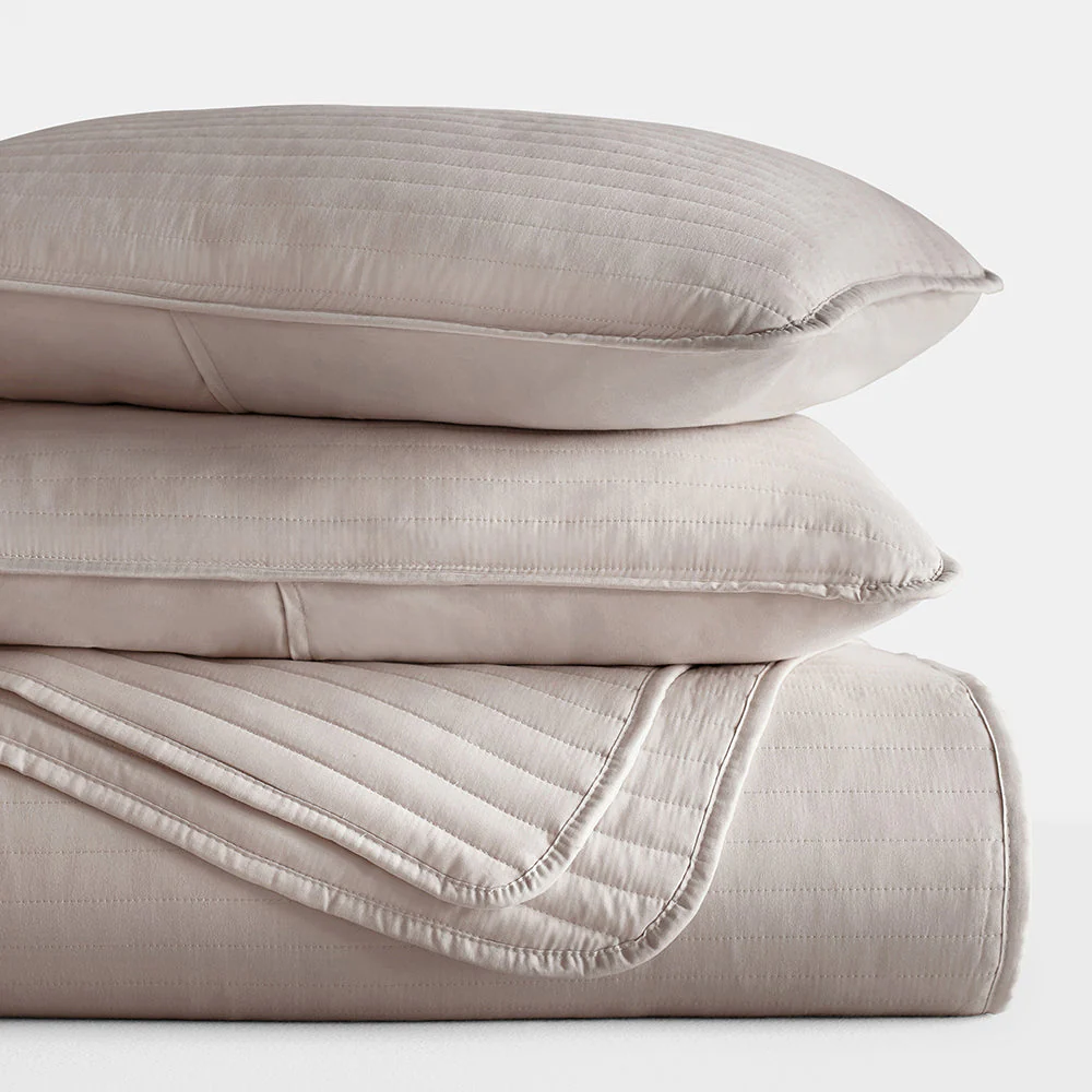 3-Piece Stripe Stitch Quilted Coverlet Set (Sale) - Image 33