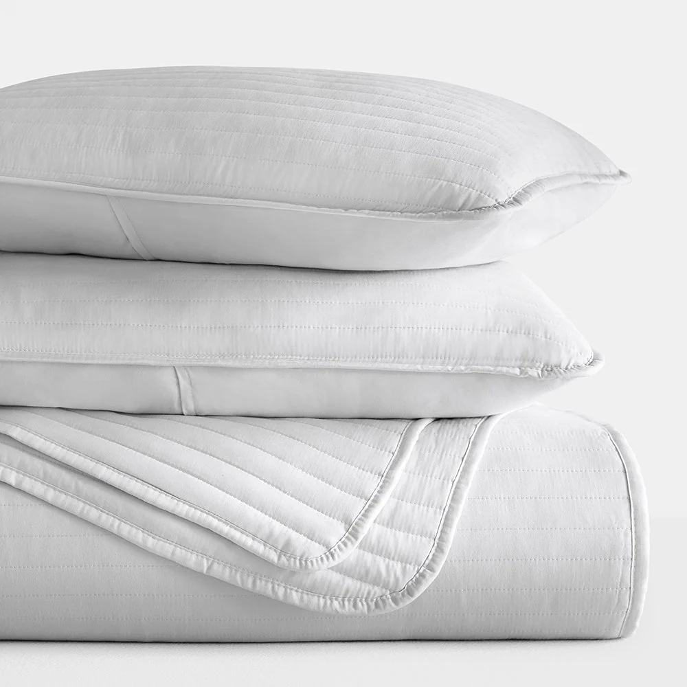 3-Piece Stripe Stitch Quilted Coverlet Set (Sale) - Image 34
