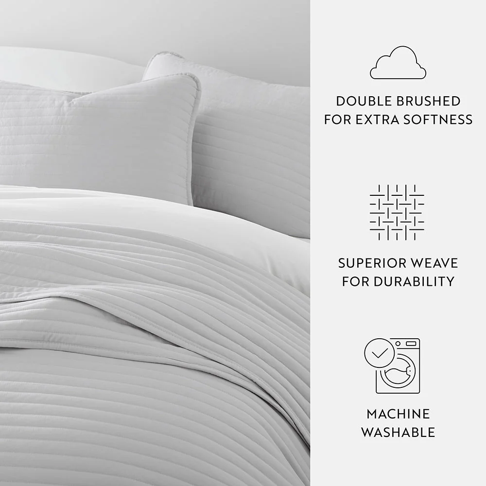 3-Piece Stripe Stitch Quilted Coverlet Set (Sale) - Image 46