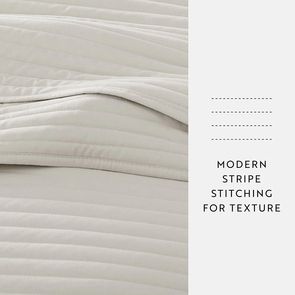 3-Piece Stripe Stitch Quilted Coverlet Set (Sale) - Image 50