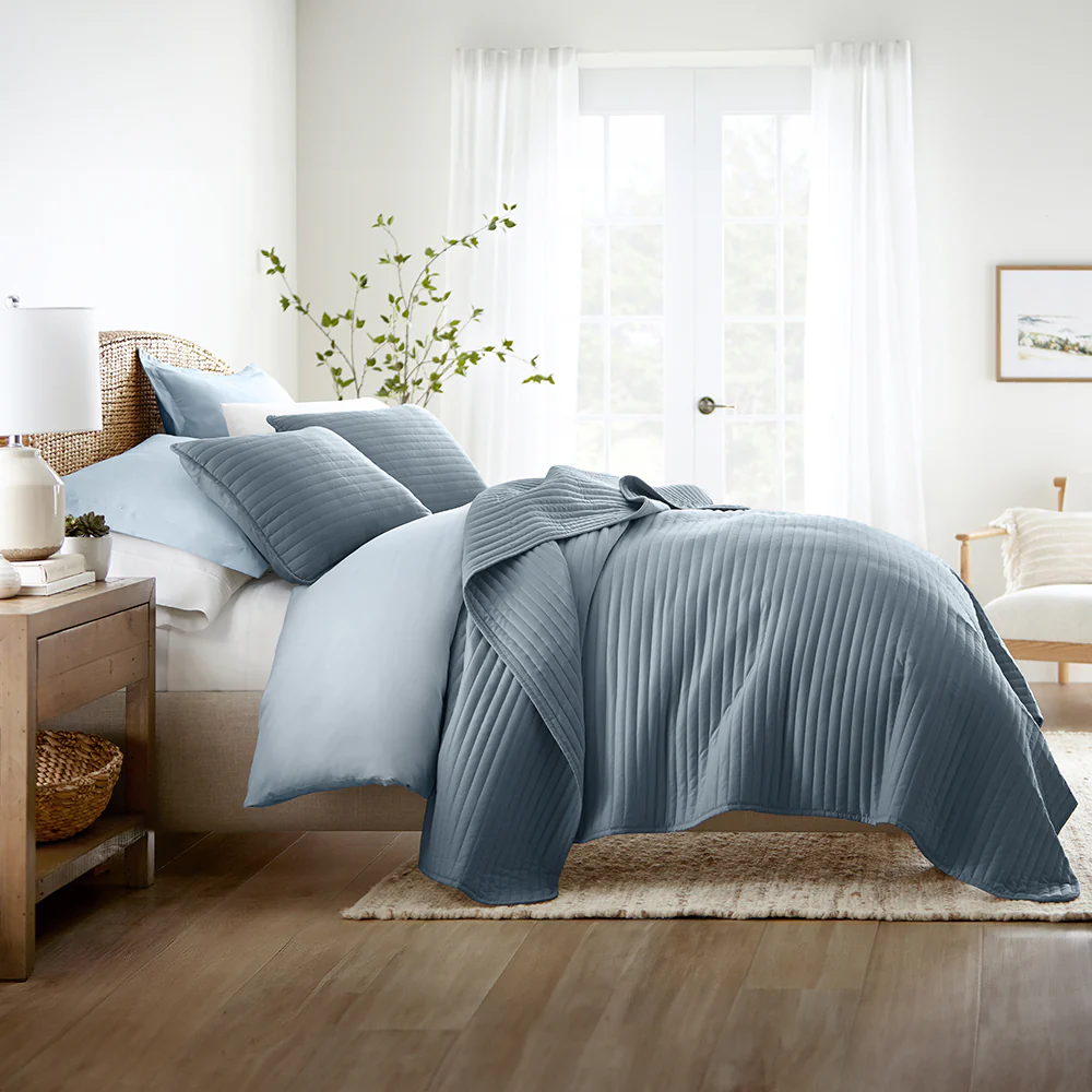 3-Piece Stripe Stitch Quilted Coverlet Set - Image 24