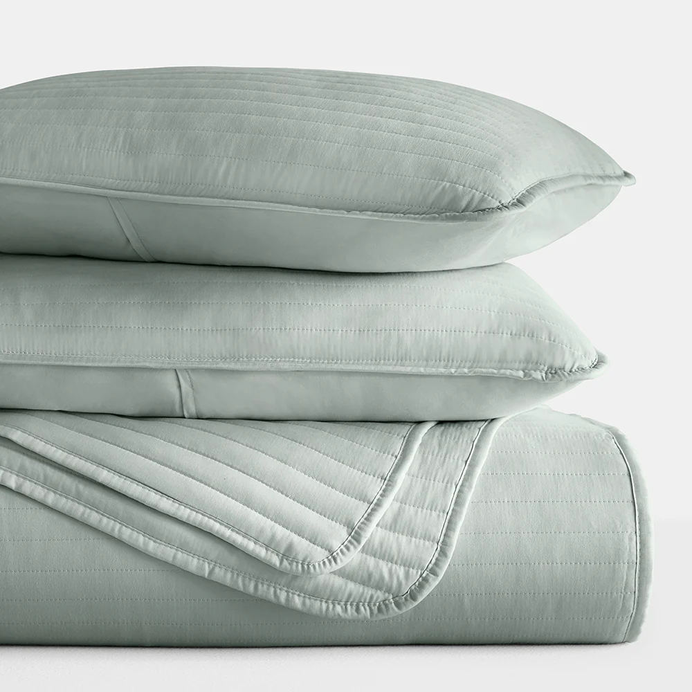 3-Piece Stripe Stitch Quilted Coverlet Set - Image 35