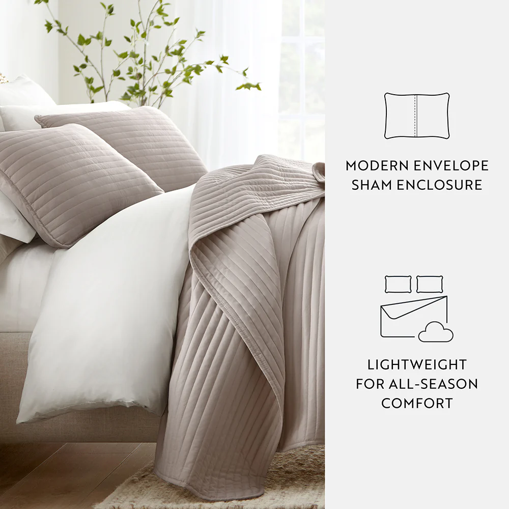 3-Piece Stripe Stitch Quilted Coverlet Set - Image 44
