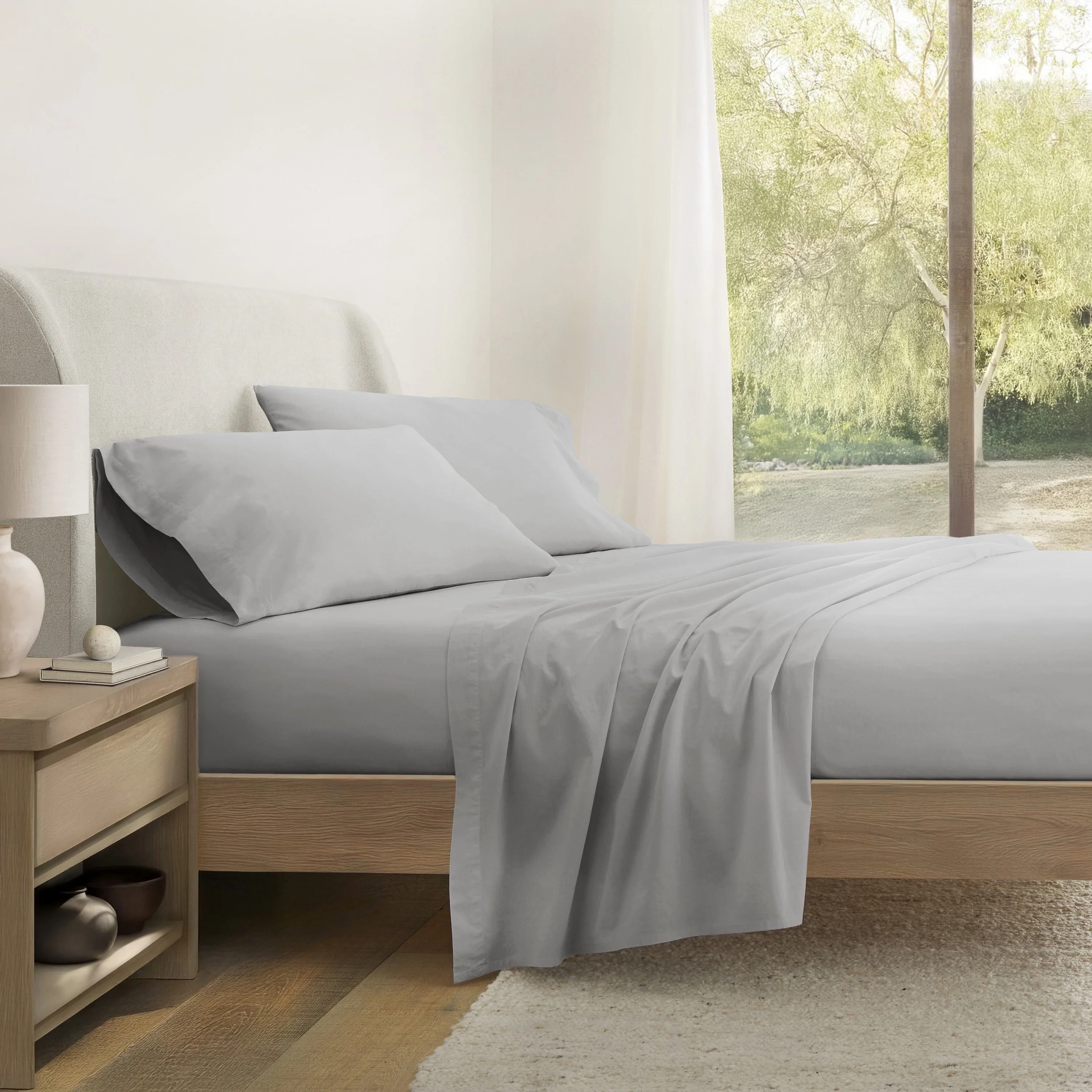 4-Piece 100% Cotton Percale Sheet Set (Sale) - Image 10