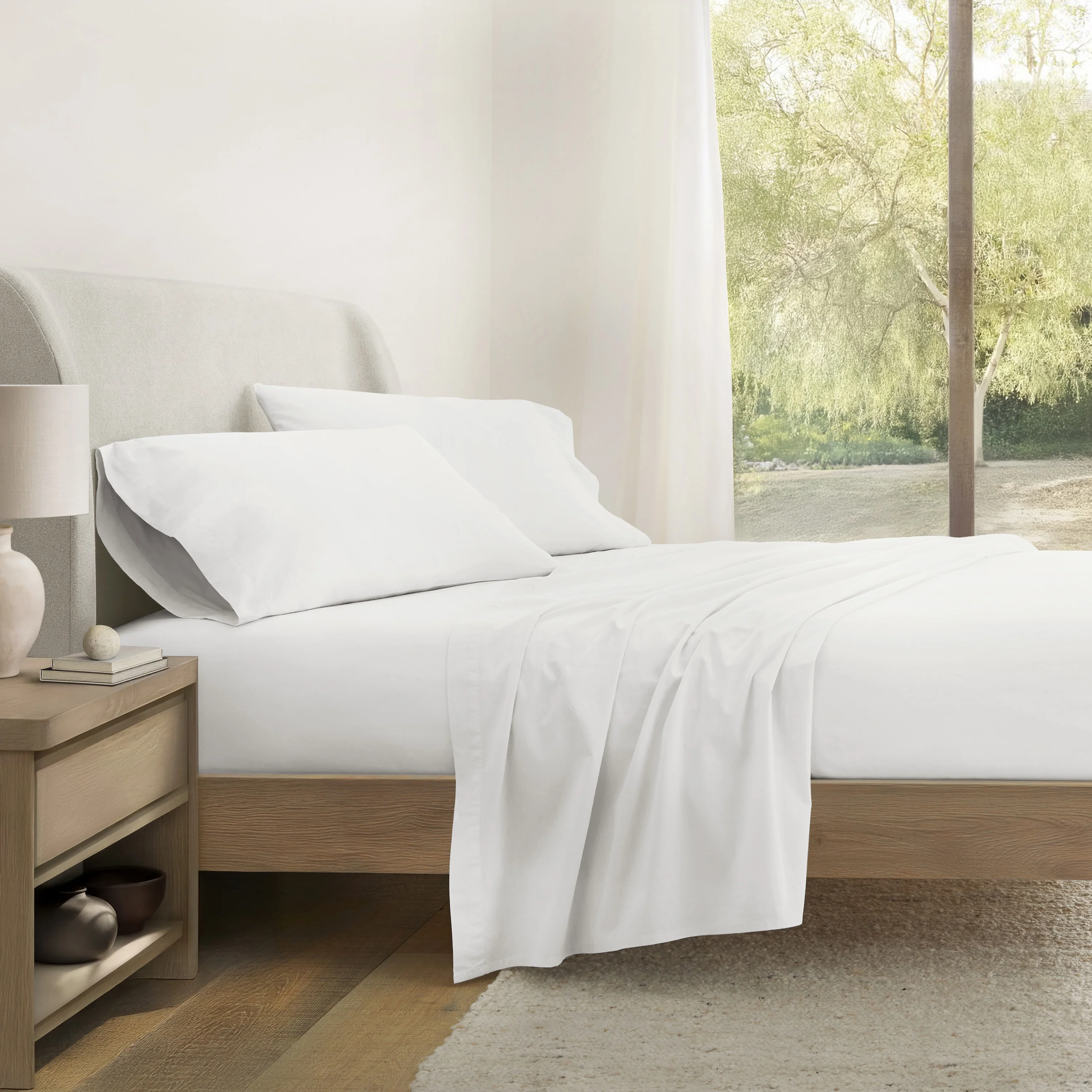 4-Piece 100% Cotton Percale Sheet Set (Sale) - Image 12
