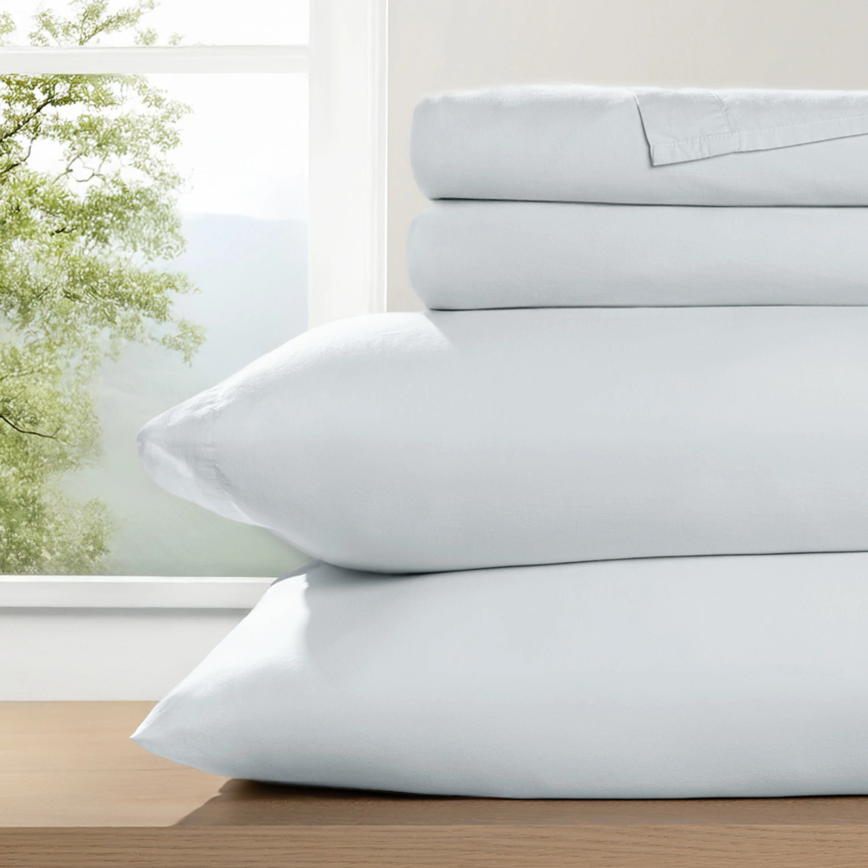 4-Piece 100% Cotton Percale Sheet Set (Sale) - Image 19