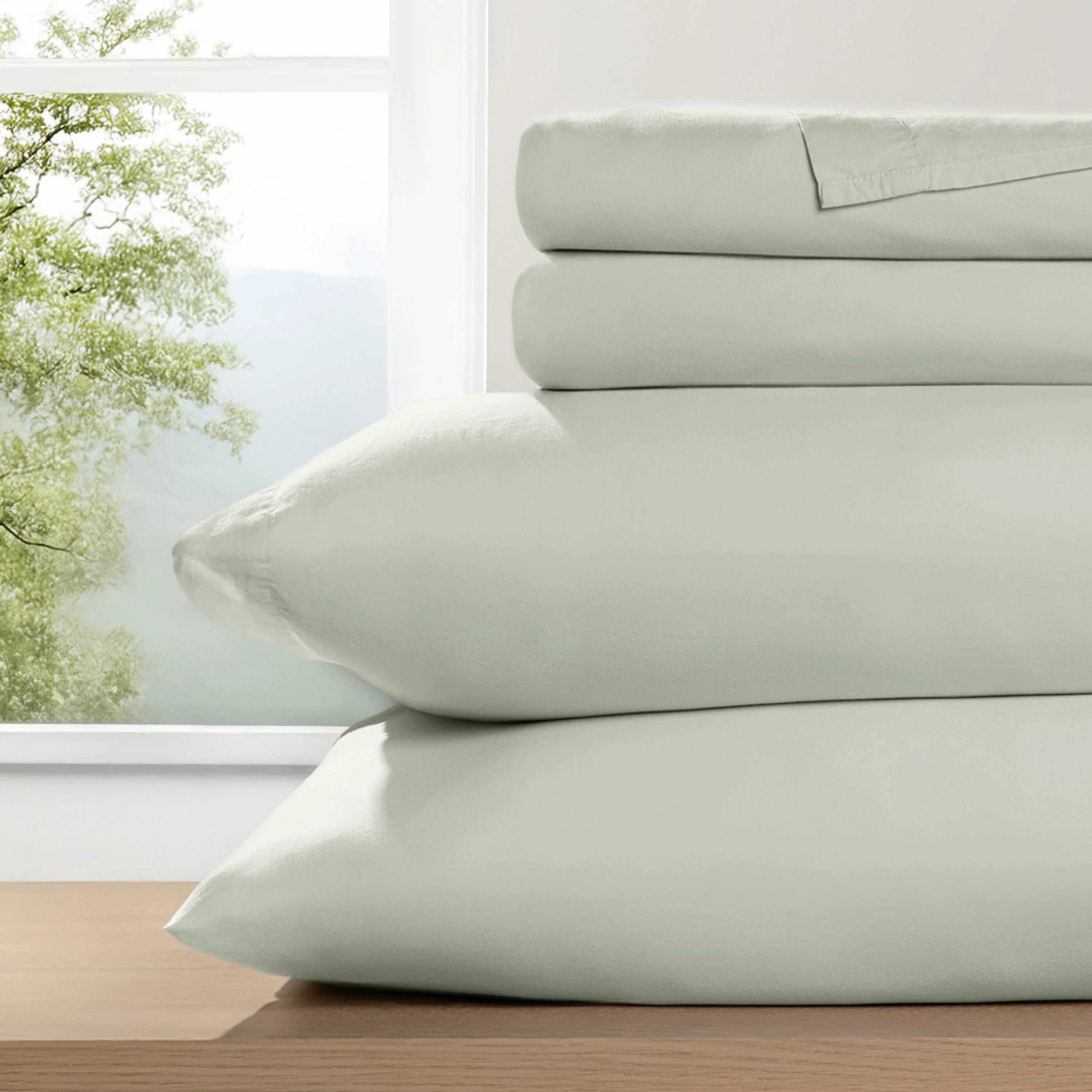 4-Piece 100% Cotton Percale Sheet Set (Sale) - Image 20