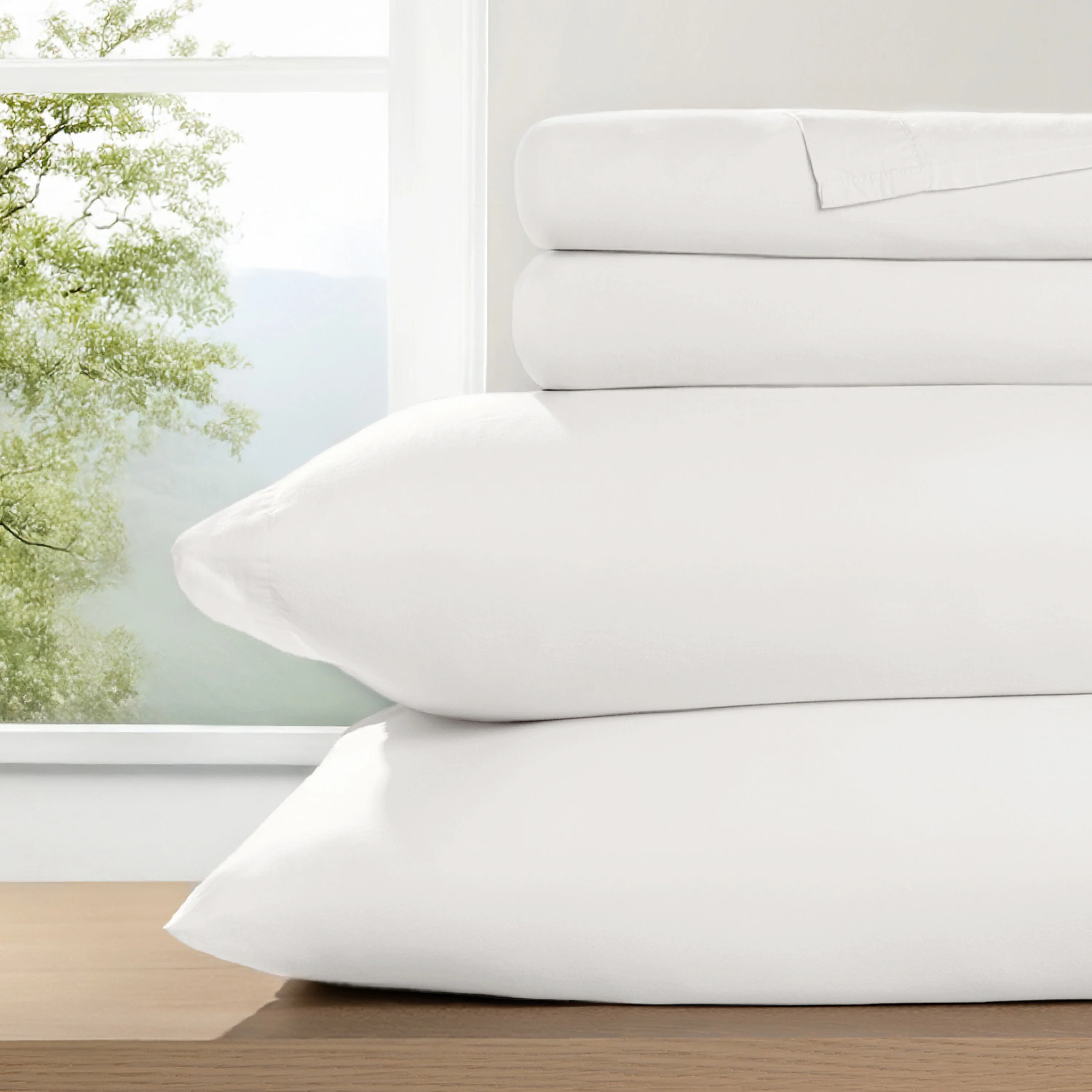 4-Piece 100% Cotton Percale Sheet Set (Sale) - Image 24