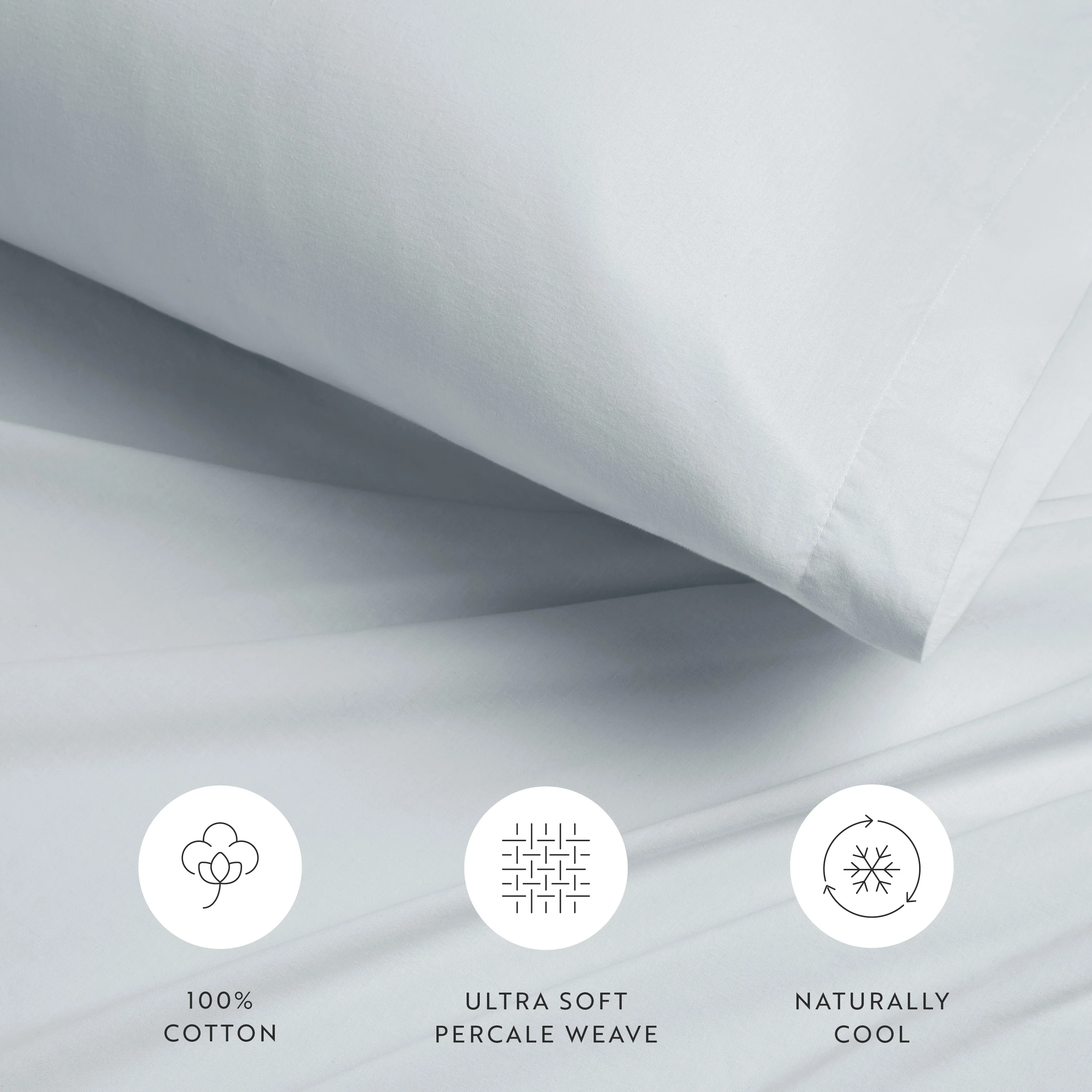 4-Piece 100% Cotton Percale Sheet Set (Sale) - Image 31