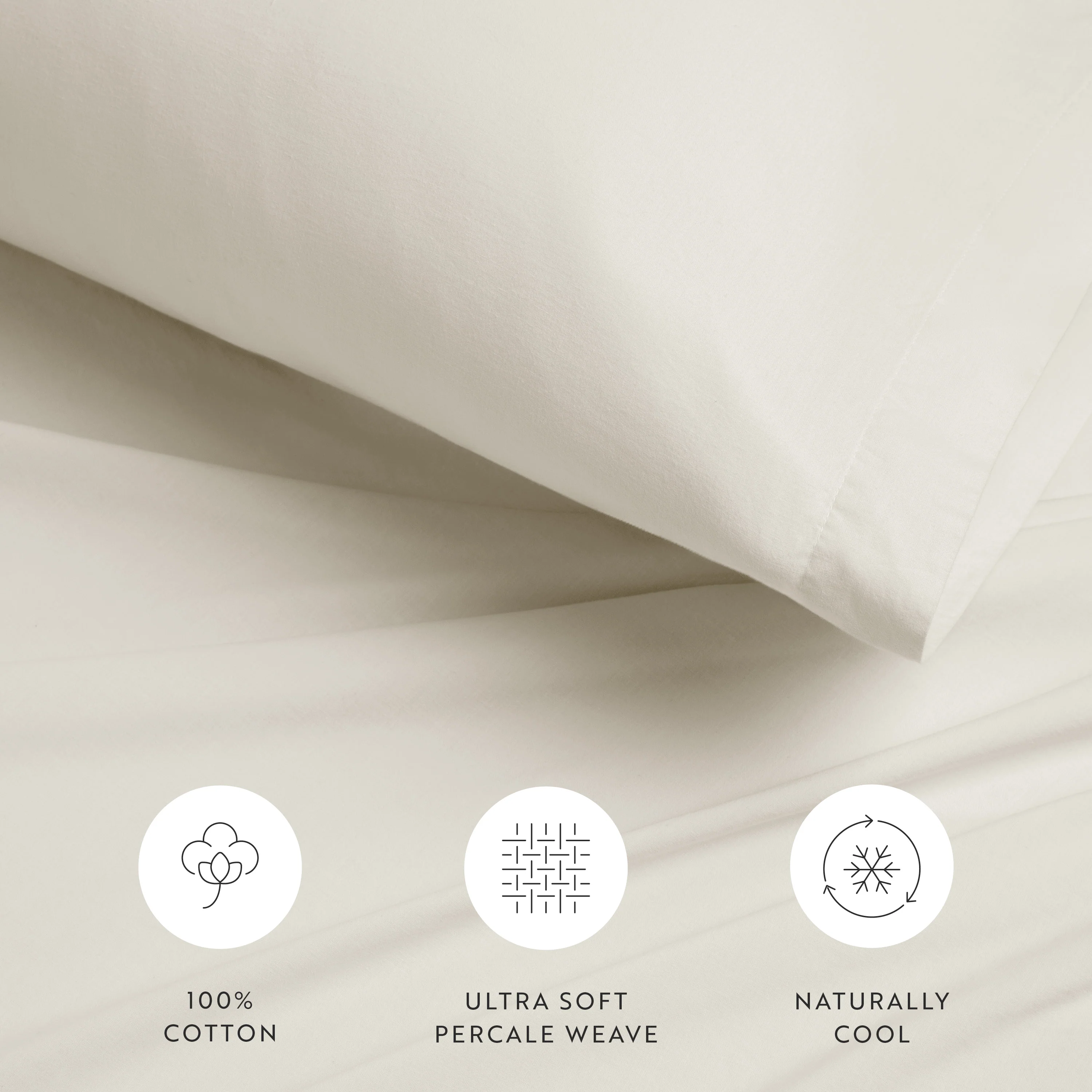 4-Piece 100% Cotton Percale Sheet Set (Sale) - Image 33