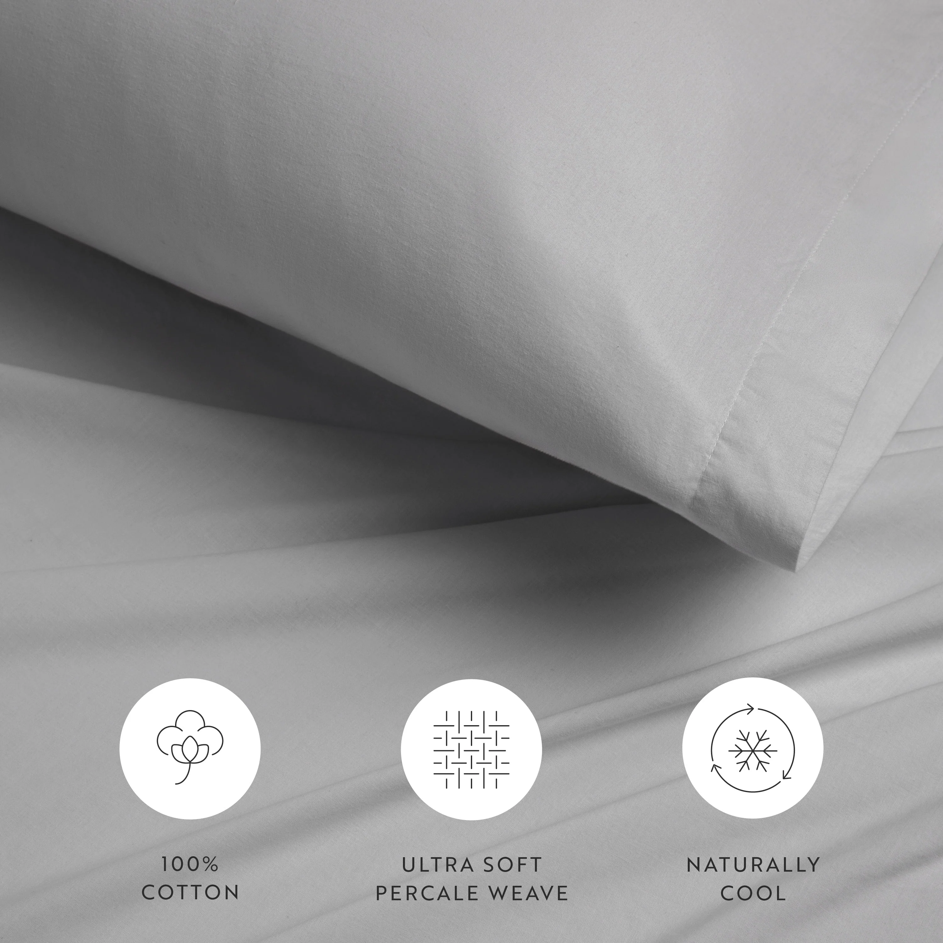 4-Piece 100% Cotton Percale Sheet Set (Sale) - Image 34